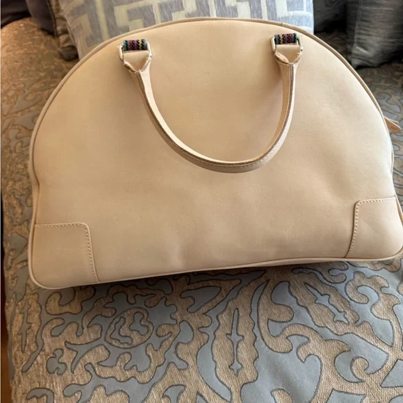 Consuela Cream Travel Bag with Colorful Accents - Picture 5 of 9